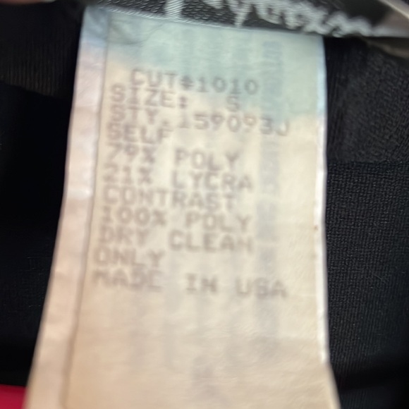 Tadashi NWOTblack cocktail/occasion knee length jacket sheer skirt szS - Picture 3 of 15